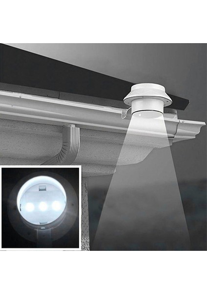 Güneş Enerjili Açık Bahçe Işık Oluk Çit Lambası 3 LED Lamba Enerji Tasarrufu (Yurt Dışından) modelleri