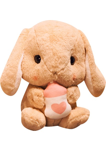 32 cm Sevimli Dolması Tavşan Peluş Yumuşak - Kahverengi (Yurt Dışından)