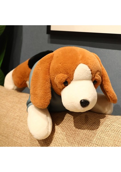 60 cm Kawaii Dolması Köpek Peluş Oyuncak Yalan Beagle Yavru Köpek Giysi ile Yumuşak Yastıklar Sevimli Hayvanlar Bebek Bebek Kız Doğum Günü Hediyesi | Doldurulmuş peluş Hayvanlar (Yurt Dışından)