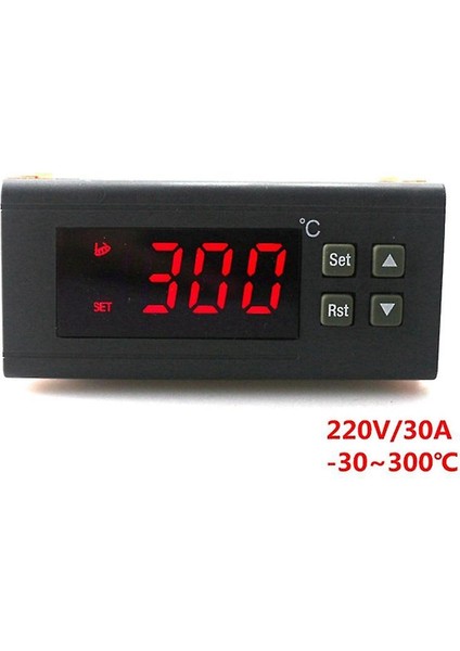Yeni 220 V / 30A Dijital Sıcaklık Kontrol RC-114M Termostat Röle Çıkışı -30 ~ 300 Derece Ntc Sensörü ile