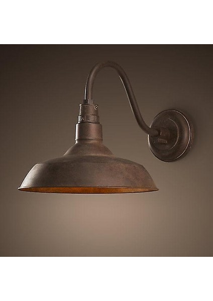 Retro Vintage Duvara Monte Lamba Loft Endüstriyel Pas Amerikan Tarzı Açık Kapalı Işık Armatür Koridoru Aisel Bar Su Geçirmez (Siyah Siyah) (Yurt Dışından) fiyatları