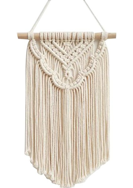 25 * 40 cm Nordic Makrome Dokuma Goblen Boho Chic Bohemian Duvar Asılı Ev Dekorasyon El Sanatları Pamuk Halat Dokuma Kapalı Sanat Odası Destek | Dekoratif Gobiyeller (Yurt Dışından)