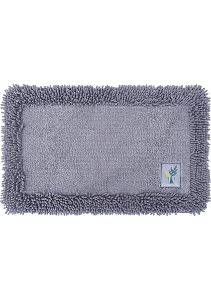 Basit Katı Renk Pamuk Şönil Banyo Mat Bitki Nakış Banyo Halı Süper Yumuşak Emici Kaymaz Banyo Paspas | Banyo Paspasları (40X60 Cm) (Yurt Dışından)