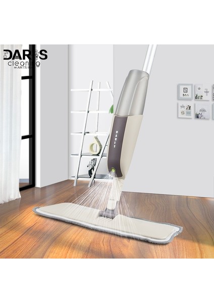 Sprey Paspas ile Mikrofiber Pedleri ile 360 Derece Metal Kolu Paspas Ev Mutfak Laminat Ahşap Seramik Fayans Zemin Temizleme | Paspaslar (Yurt Dışından)