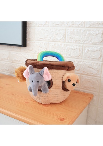 Play House Peluş Hayvanlar Ses Oyuncakları Taşıyıcı ile Hayvan Dolması Oyuncak Çocuk Eğitim Yumuşak Peluş Oyuncak Toddler Bebek Hediyesi | Doldurulmuş ve peluş Hayvanlar (Yurt Dışından)