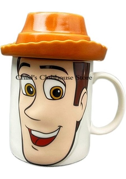 Disney Çocuk Oyuncak Kupa Kovboy Şerif Kupa Öğrenci Karikatür Seramik Kupa 300 ml Kahve Fincanı Çocuğun En Sevdiği Kupa | Bardak (Yurt Dışından)