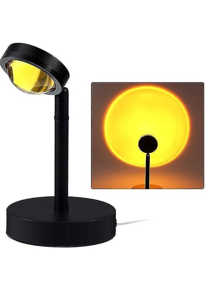 Gece Işıkları Ortam Aydınlatma LED Günbatımı Işık Günbatımı Işık Net Ünlü Fotoğraf Dolgu Işık Projeksiyon Lambası Günbatımı Kırmızı (Yurt Dışından)