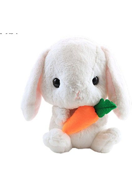 45 cm Sevimli Tavşan Peluş Yumuşak Oyuncak - Beyaz (Yurt Dışından)