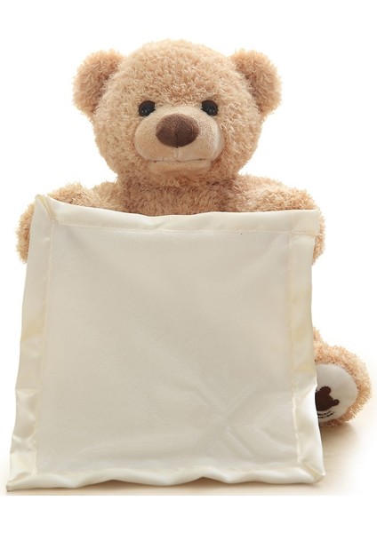 30 cm Teddy Bear Play Peluş Gizle Elektrikli Müzik Çocuk Bebek Hediye Çocuk Oyuncak (Yurt Dışından)