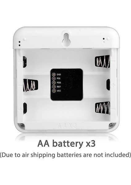 Akıllı Ev Wifi Kablosuz Sıcaklık Nem Sensörü LCD Termometre Kapalı Termometre Higrometre Beyaz (Yurt Dışından)