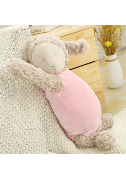 Sevimli Kuzu Peluş Yastık - Pembe (Yurt Dışından)