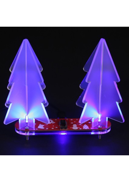 Dıy Akrilik 3D Noel Ağacı Kiti Tam Renk Değiştirme LED Işık Elektronik Öğrenme Kiti Modülü | Alet Parçaları ve aksesuarlar (Yurt Dışından) modelleri