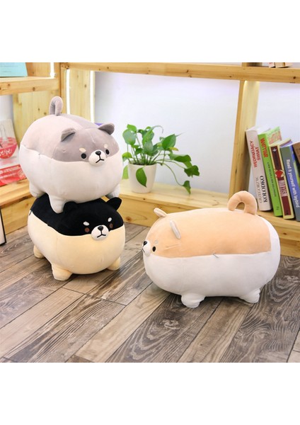 15.75 Inç Karikatür Hayvan Shiba Inu Peluş Oyuncak - Kahverengi (Yurt Dışından)