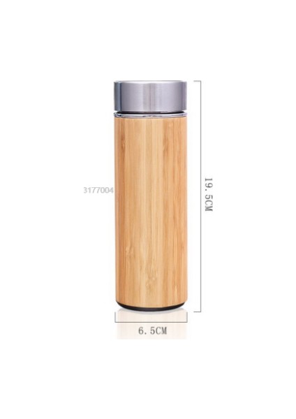 Bambu Paslanmaz Çelik 350ML Vakum Seyahat Vakum Kupası ile Çay Demlik Süzgeci | Kupalar (Yurt Dışından) fırsatları