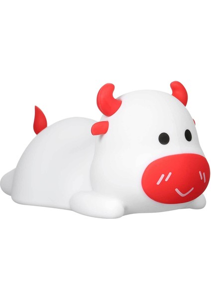 Tap Gece Lambası Çocuklar ve Bebek Için LED Inek Şekli Nightlight Nightlight Kablosuz Için Lambalar 7 Renkler Şarj Edilebilir WWO66 | LED Masa Lambaları (Yurt Dışından)