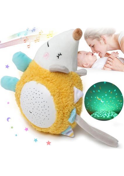 Yumuşak Dolması Uyku LED Gece Lambası Dolması Hayvan Peluş Oyuncaklar Müzik ve yıldız Projektör Işık Bebek Oyuncakları Çocuk Hediyeleri Için | Doldurulmuş peluş Hayvanlar (Yurt Dışından)