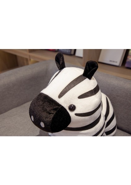 1 Adet 40 cm Karikatür Zebra Peluş Oyuncak Sevimli Ayakta Hayvan At Dolması Bebek Bebek Erkek Kız Hediye | Doldurulmuş ve peluş Hayvanlar (Yurt Dışından)