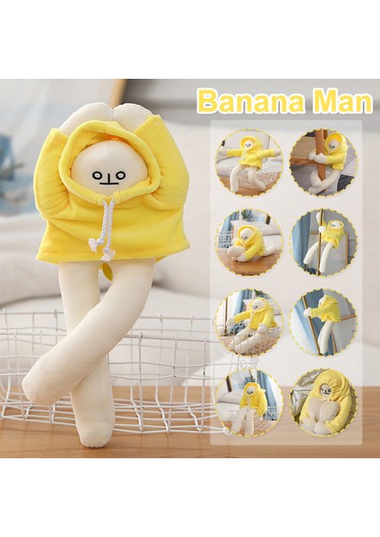 Değiştirilebilir Bebek Sarı Muz Adam Peluş Oyuncaklar Kore Popüler Çocuklar Için Bebekler Doğum Günü Hediyeleri Bebek | Peluş Yastıklar (Yurt Dışından)