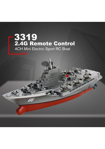 3318 2.4g Uzaktan Kumanda Tekne 4 Kanal Mini Elektrikli Spor Rc Tekne Su Geçirmez Şarj Edilebilir Çocuk Su Oyuncakları | Rc Denizaltı (Gri) (Yurt Dışından)