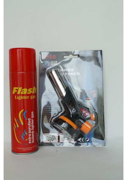 1 Adet Flash 270 Ml. Gaz 1 Adet x Lite Manyetolu Gaz Ayarlı Pürmüz Torch Kafa fiyatları