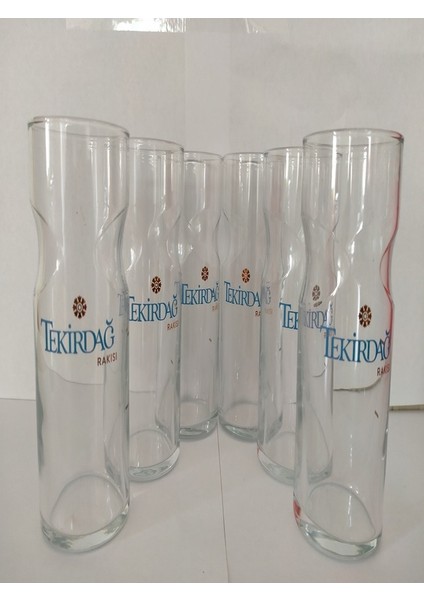 Tekirdağ Mavi Rakı Bardağı 6 Adet