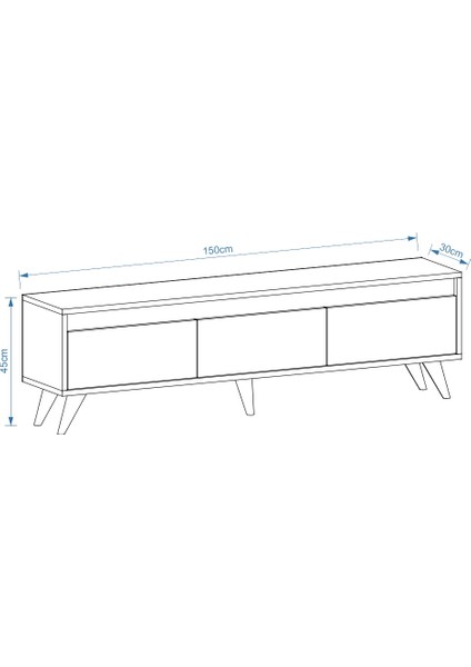 Century Ceviz Tv Sehpası 150CM