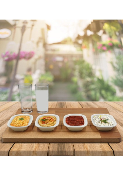 Kişiye Özel 2’li Rakı Bardağı ve Doğal Masif Ahşap Servis Sunum Tepsisi Model 20