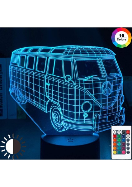 Büyük Boy 3D İllüzyon Akrilik LED Gece Lambası İçin (Yurt Dışından)