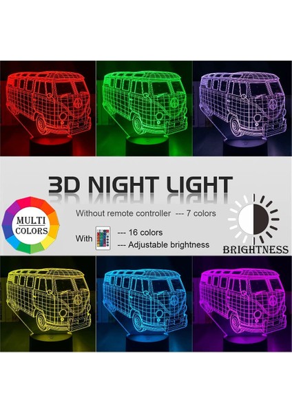 Büyük Boy 3D İllüzyon Akrilik LED Gece Lambası İçin (Yurt Dışından) modelleri