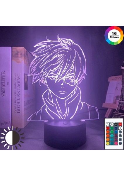 3D LED Lamba Anime My Hero Academia Shoto Todoroki Yüz (Yurt Dışından) fiyatları