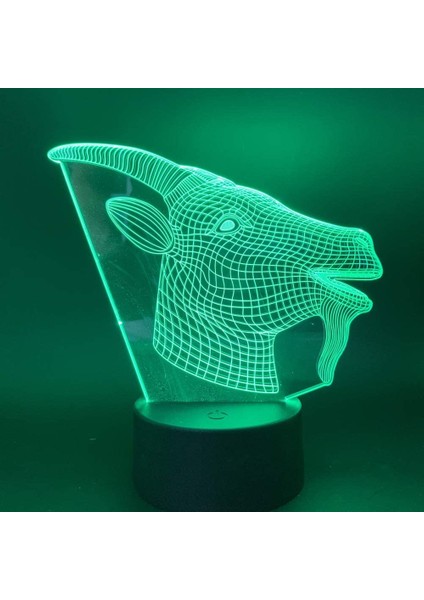 Alpaka 3D Akrilik Gece Lambaları Lama Sevimli Hayvanlar Koyun (Yurt Dışından)