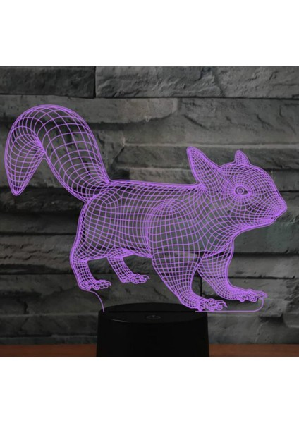 3D Sincap Gece Işığı Lambası İllüzyon 7 Renk (Yurt Dışından)