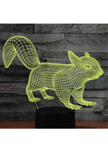 3D Sincap Gece Işığı Lambası İllüzyon 7 Renk (Yurt Dışından)