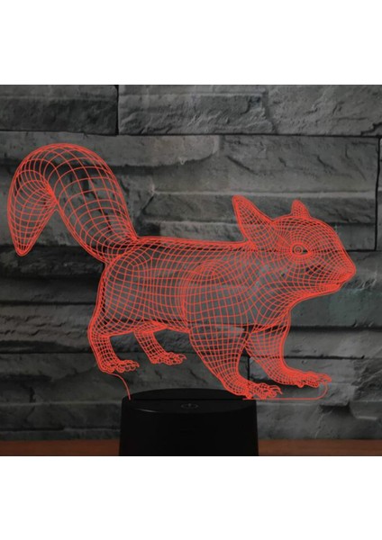 3D Sincap Gece Işığı Lambası İllüzyon 7 Renk (Yurt Dışından)