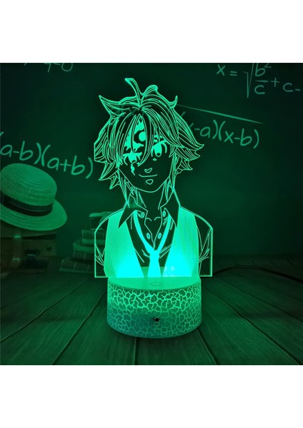 Akrilik Gece Lambası Lamba Anime Yedi Ölümcül Günah (Yurt Dışından) modelleri