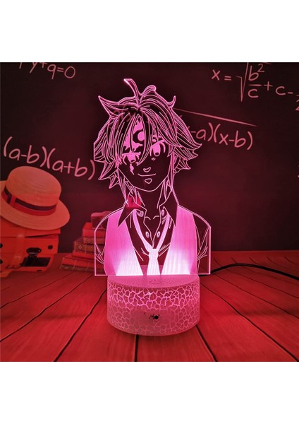 Akrilik Gece Lambası Lamba Anime Yedi Ölümcül Günah (Yurt Dışından) fırsatları