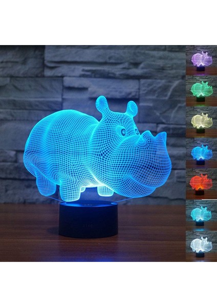 Sevimli Mantar 3D LED Gece Lambası Masa Masa Optik (Yurt Dışından)