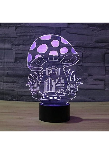 Sevimli Mantar 3D LED Gece Lambası Masa Masa Optik (Yurt Dışından) fiyatları