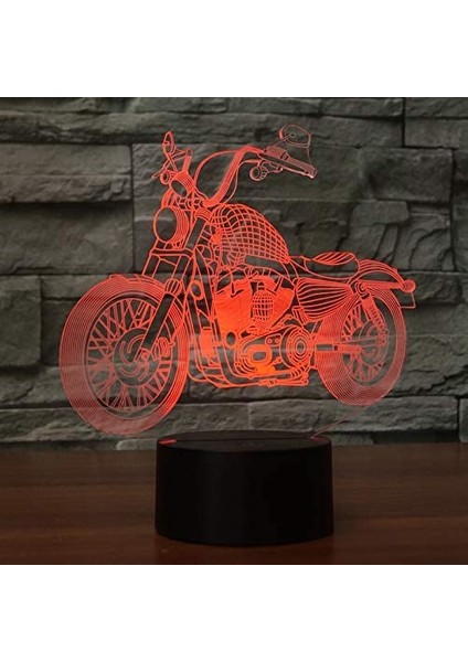 3D Motosiklet Araba Gece Lambası Yanılsama İçin (Yurt Dışından)