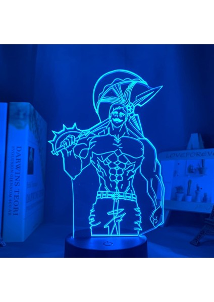 Akrilik Gece Lambası Lamba Anime Yedi Ölümcül Günah (Yurt Dışından)