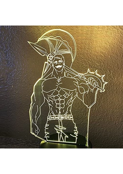 Akrilik Gece Lambası Lamba Anime Yedi Ölümcül Günah (Yurt Dışından) modelleri