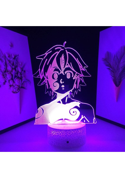 Clyartps - Yedi Ölümcül Günah Anime Figürü Meliodas 3D (Yurt Dışından)