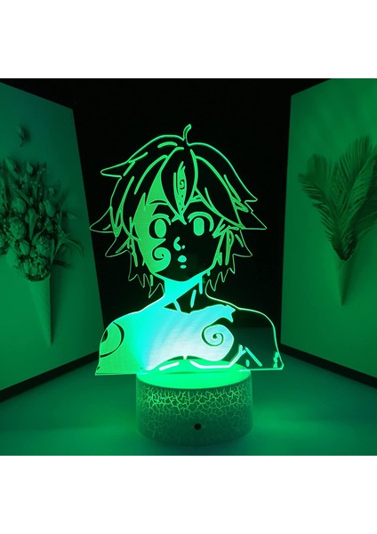 Clyartps - Yedi Ölümcül Günah Anime Figürü Meliodas 3D (Yurt Dışından)