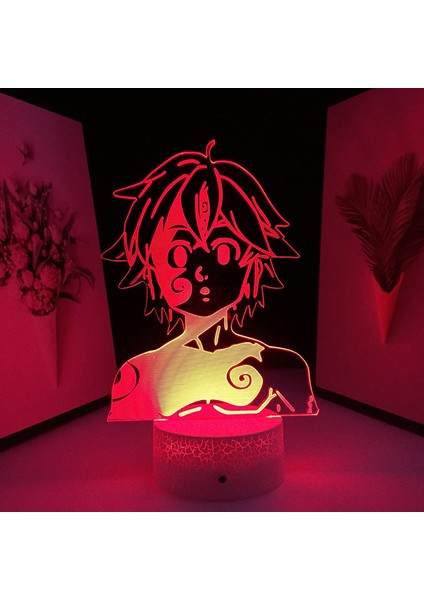 Clyartps - Yedi Ölümcül Günah Anime Figürü Meliodas 3D (Yurt Dışından)