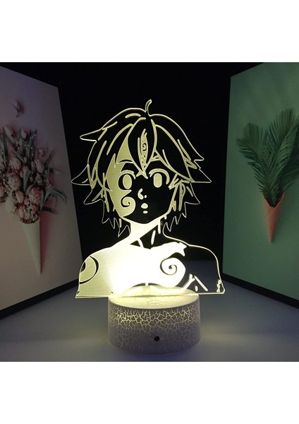 Clyartps - Yedi Ölümcül Günah Anime Figürü Meliodas 3D (Yurt Dışından)