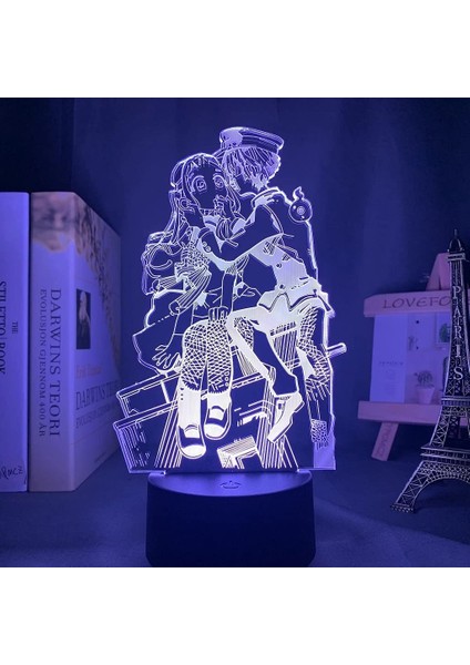 3D LED Akrilik 3D Lamba Anime Tuvalete Bağlı Hanako Kun Işık (Yurt Dışından)
