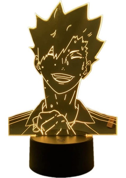 Kuroo Tetsurou 3D LED Lamba Anime Gece Lambası 7 - 16 Renk (Yurt Dışından)