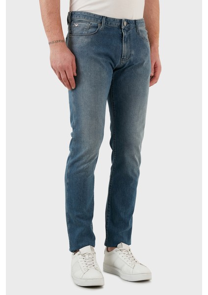 Emporio Armani Pamuklu Slim Fit Jeans Erkek Kot Pantolon 8N1J06 1G19Z 0943