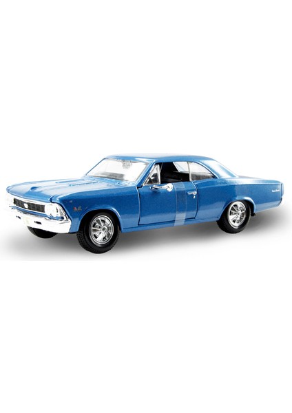 1/24 1966 Model Chevrolet Chevelle Ss 396 Mavi