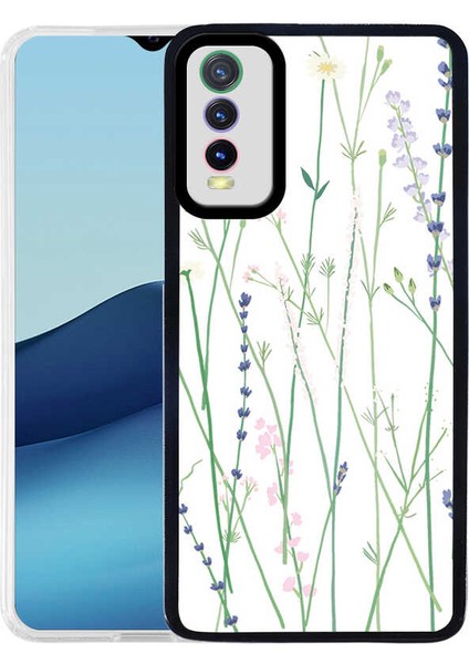 Vivo Y20S Kılıf Zore M-Fit Desenli Kılıf Flower No4